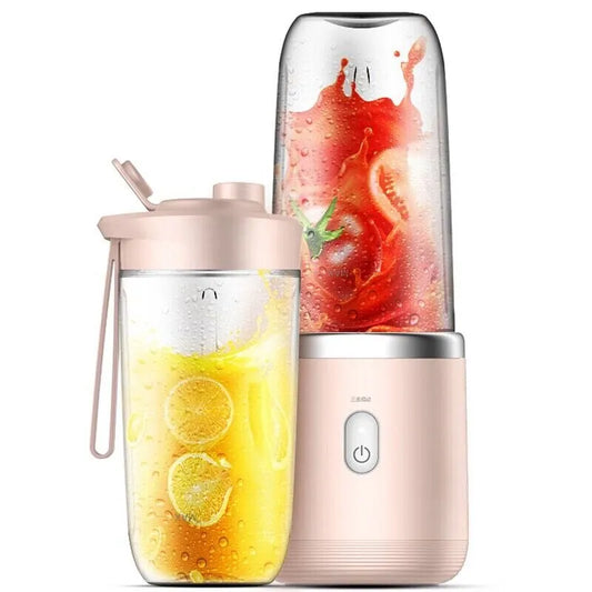 1pc Blue/Pink Portable Electric Small Juice Extractor Household Multi Function Juice Cup Mixing And Auxiliary Food