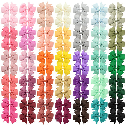 10/30/50/60pcs, Basic Adorable Y2K Bow Hair Clips, Girls Casual Party Outdoor Supplies, Princess Fairy Style Hair Accessories, Gift Photo Props
